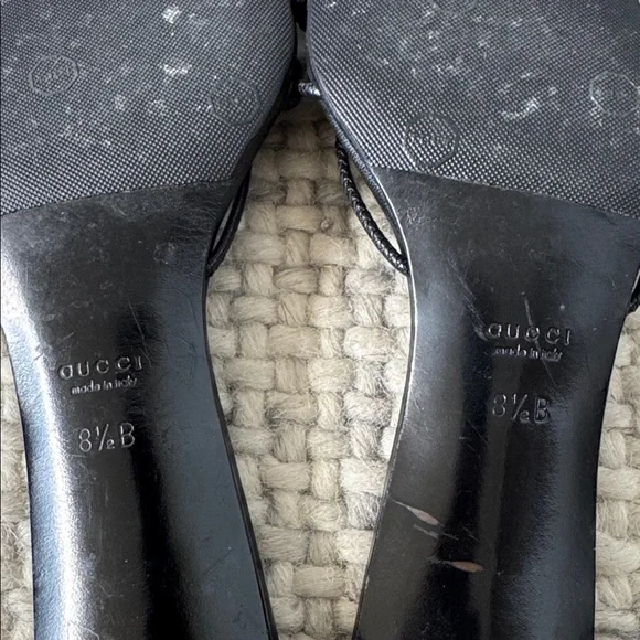 Gucci Black Strappy Bamboo Heels - Picture 6 of 7